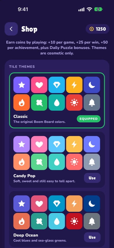 Shop with tile themes
